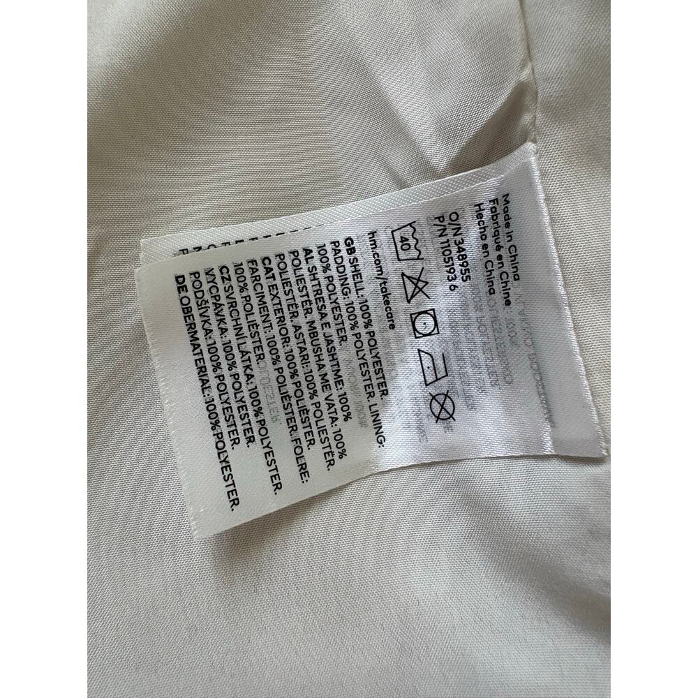 H&M Teddy Fleece Oversized Jacket XS Taupe Full Zip Cozy Sherpa Aprè Ski Cabin - Picture 9 of 9